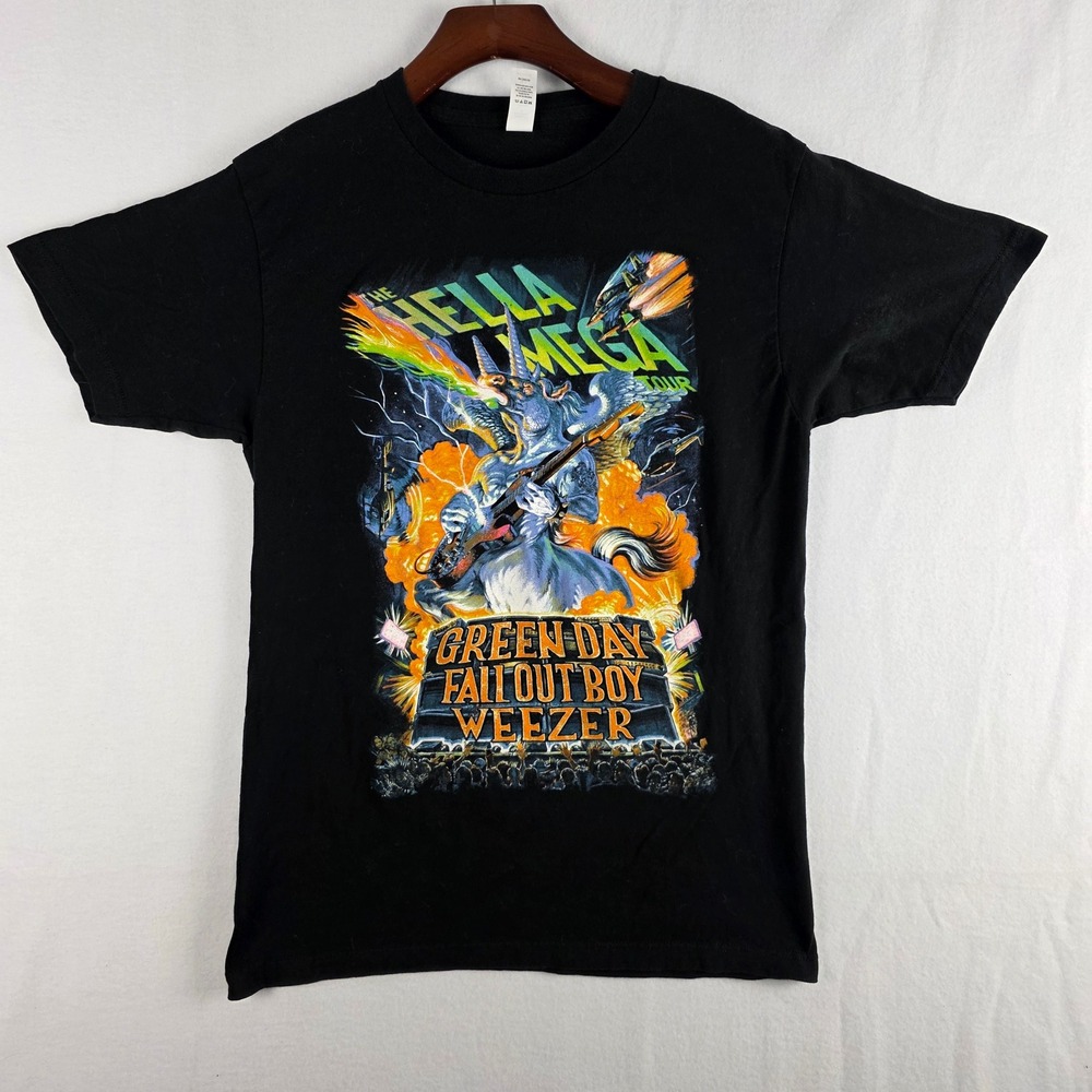 Tultex Men Black Hella Mega Tour 2021 Graphic Concert T-Shirt Size M